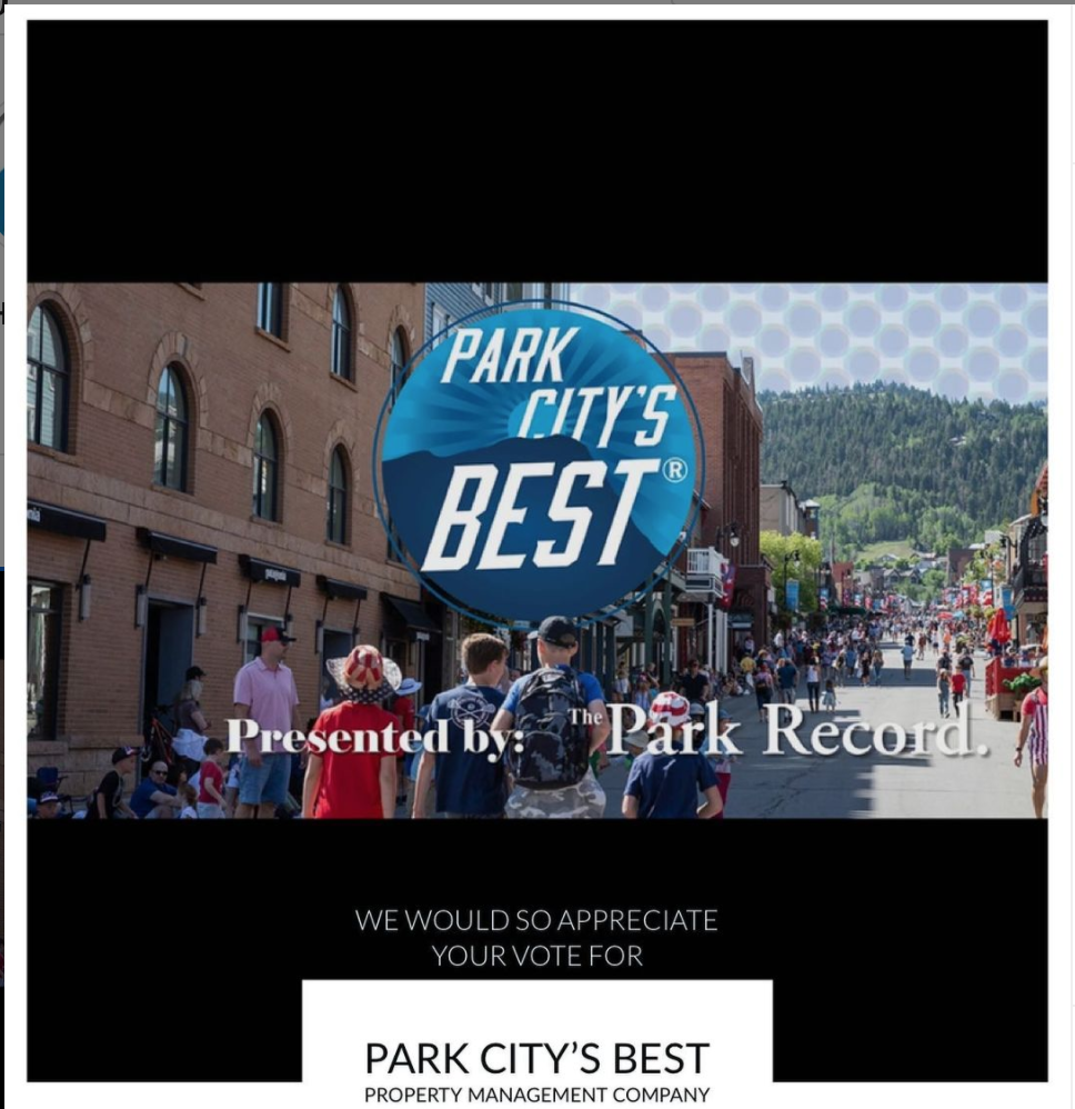 Park City's Best logo, people walking
